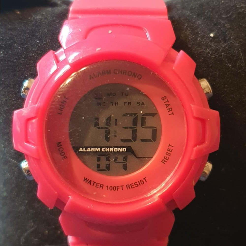 🦋10/$20🦋FMDCO051 Pink Digital Alarm Chronograph Women's Watch